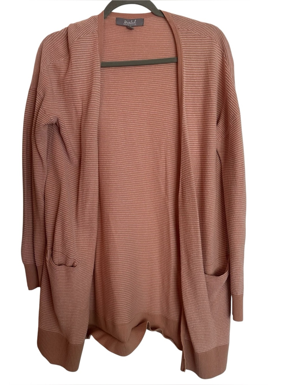 Marled Reunited Clothing light pink cardigan Size M